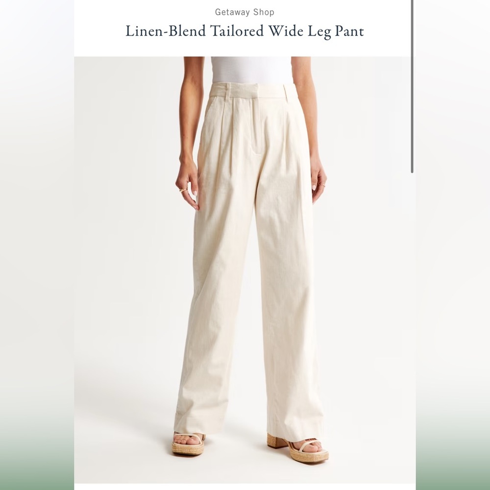 Abercrombie linen blend pants size XS